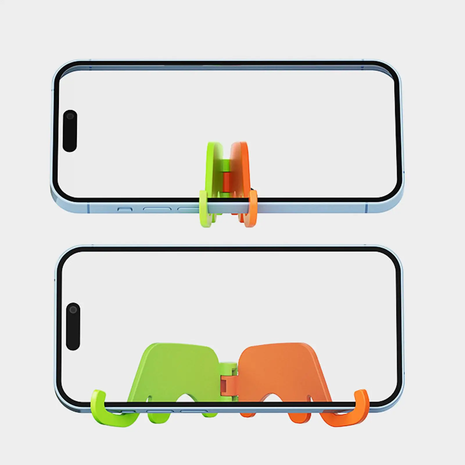 

Elephant Shape Mobile Phone Stand With Keychain Portable Mobile Phone Holder Mini Creative Cell Phone Bracket Female Girl Lady