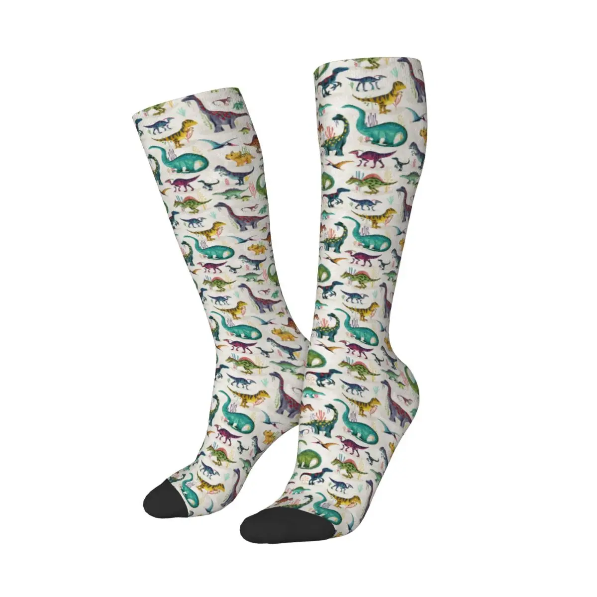 Bright Dinosaurs Socks Harajuku Stockings All Season Long Socks Accessories for Unisex Birthday Present
