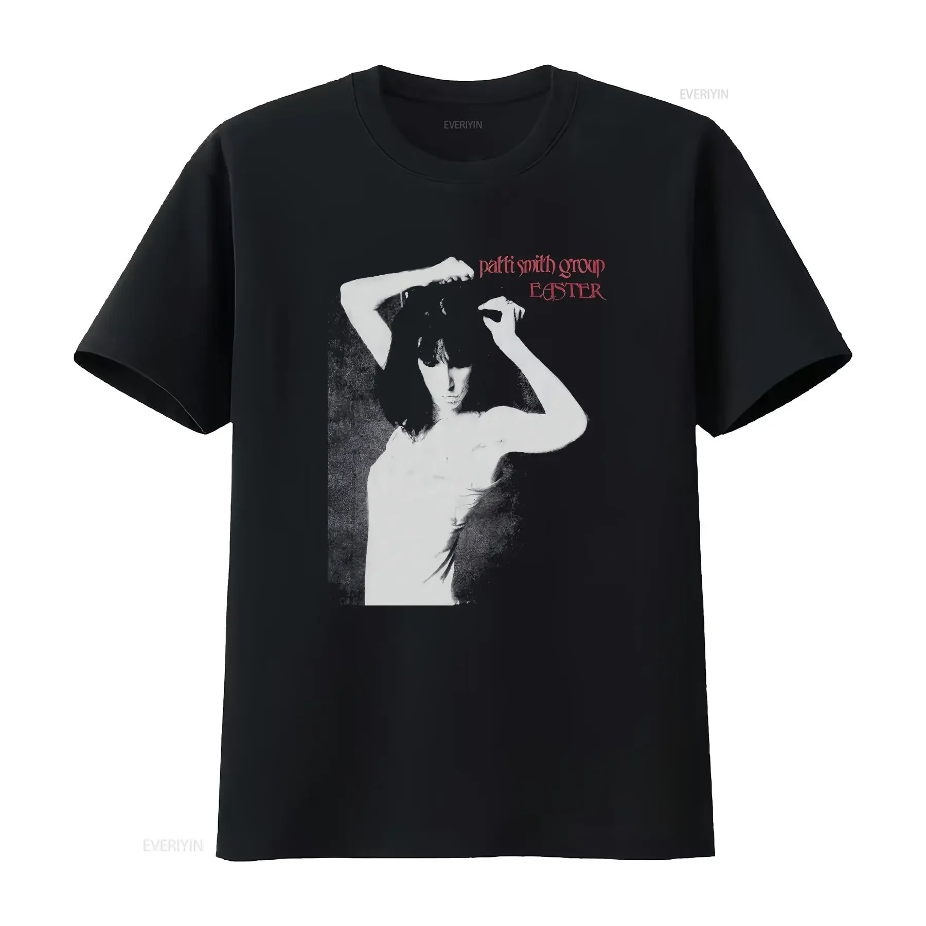 Vintage 1980s Patti Smith Group T shirt Music For  vintage Washed fashion streetwear Versatile Comfortable homme Stretched