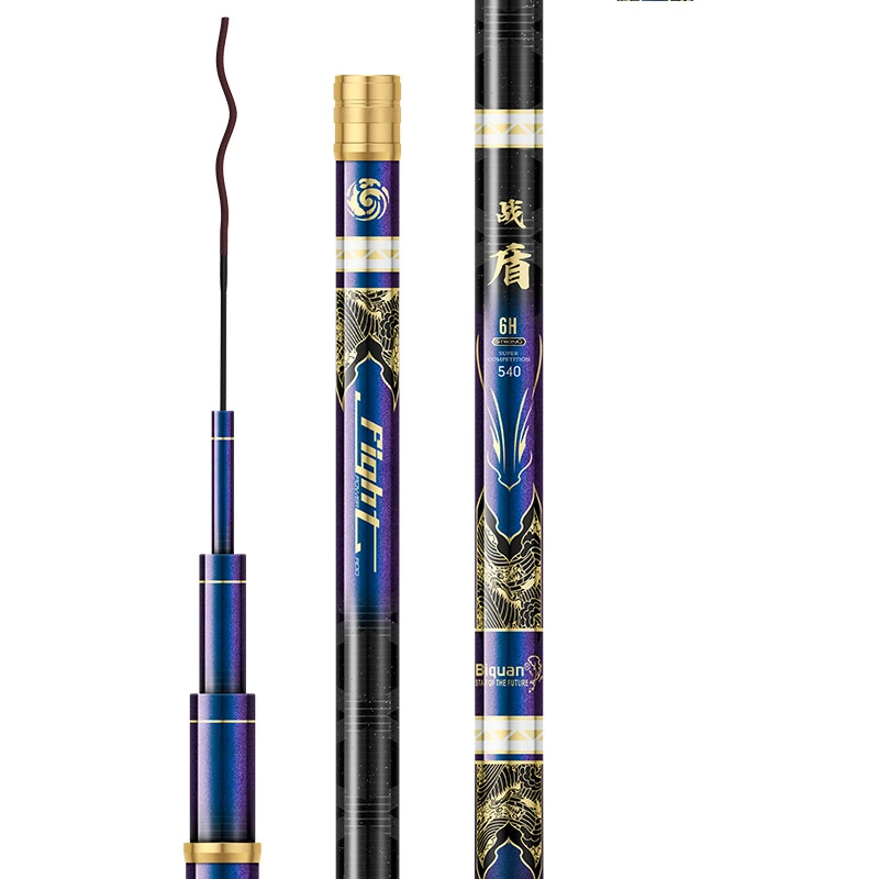 

19 Tune Ultra Light Super Hard Fishing Rod Pesca 6H Power Hand Rod Crucian Carp Canne a Peche High Toughness Taiwan Fish Pole