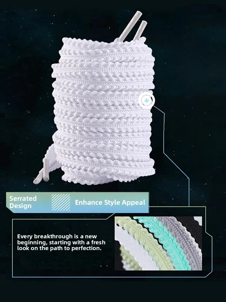 أربطة ميكرو فضفاضة لأحذية لي-نينغ فلاينج إلكتريك 4C الرياضية، أحذية ماراثون مضادة للانزلاق، حبل شعير مسطح ذو أسنان منشارية لل...