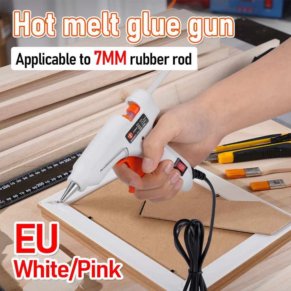 90W Hot Melt Glue Gun For 7mm Glue Stick Mini Indusrial Adhesive Guns Hot Gun Electric Heat Temperature Gun Thermo Repair Tool