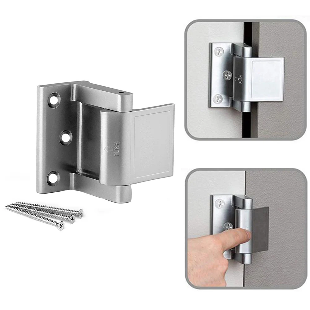 

1pc Buckle Door Latch Lock For Household Security Chain Zinc Alloy Anti-theft High Resistance Buckle Hardware Easy Install Hinge