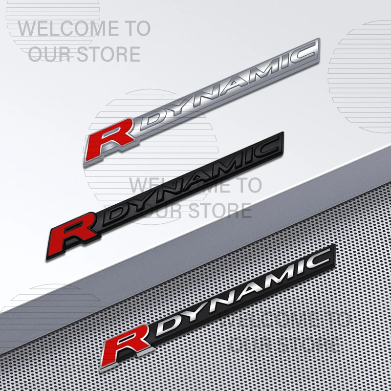 Decoração do carro metal r dinâmico carta emblema 3d adesivo acessórios para land rover range rover discovery l663 cauda traseira tronco decalques