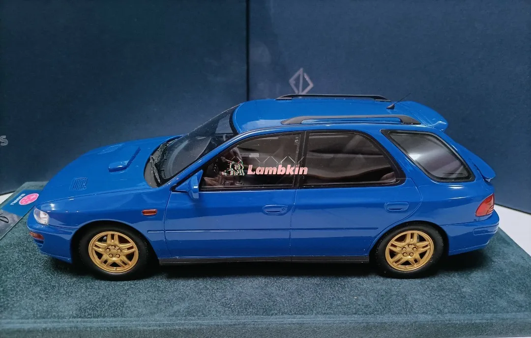 Engup 1/18 For Subaru WRX GF8 1994 Blue Impreza Wagon Wagon Model