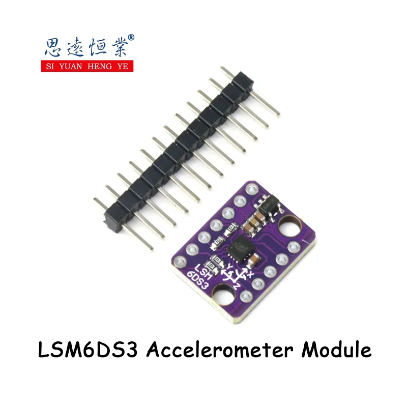 Módulo acelerômetro LSM6DS3, sensor de giroscópio de ângulo de inclinação, FIFO, transmissão IIC/SPI