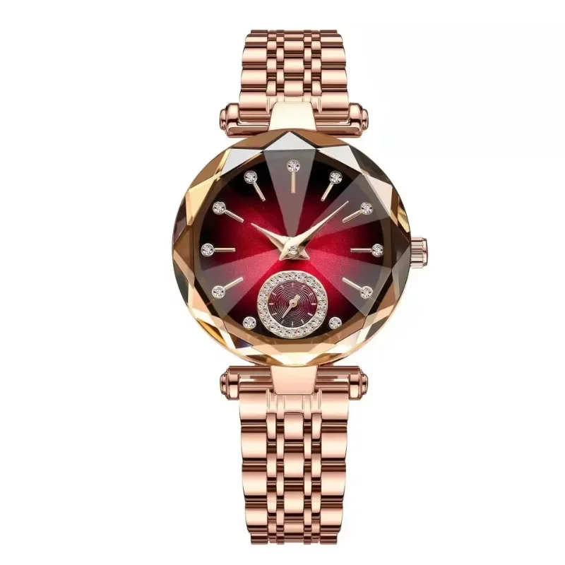 Reloj de pulsera de lujo para Mujer, elegante Reloj de acero inoxidable para Mujer, vestido con diamantes de imitación, relojes de cuarzo para Mujer, Reloj para Mujer, Reloj para Mujer