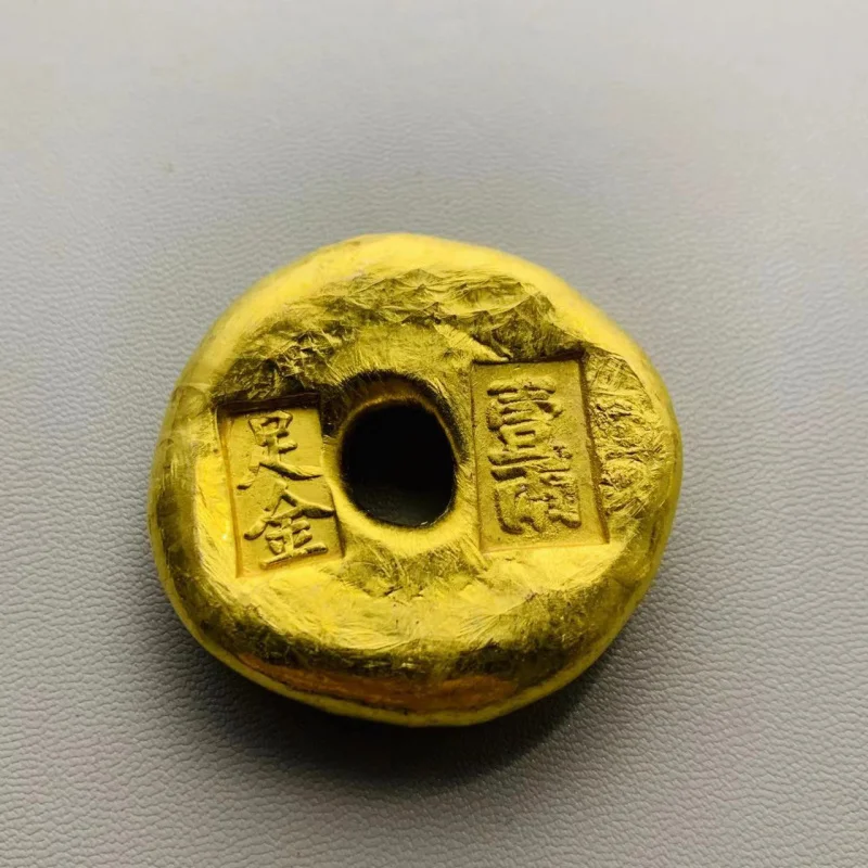 One Tael Ingot Pure Gold Brass Gilded Solid Special Price