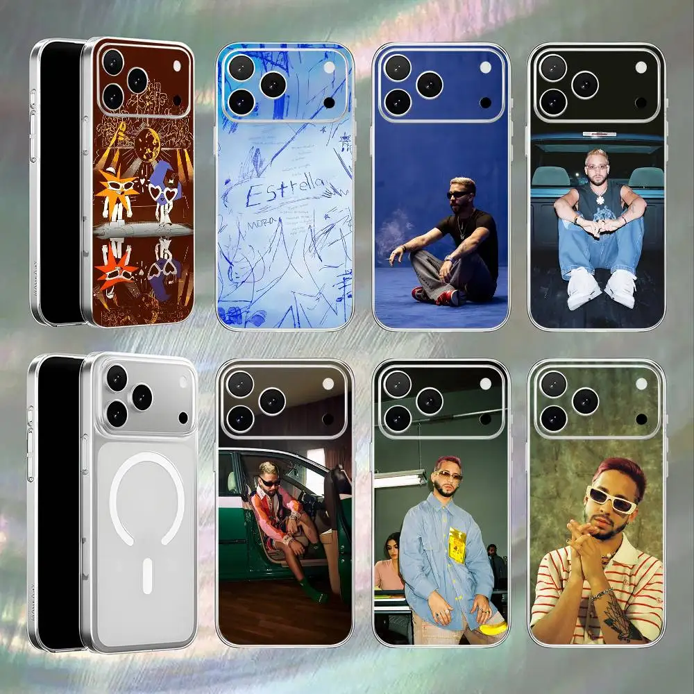 

Singer M-Mora Album Estrella Shockproof Transparent White Phone Case iPhone 17,16,15,14,13,12,Pro,Max Magnetic Wireless Charging