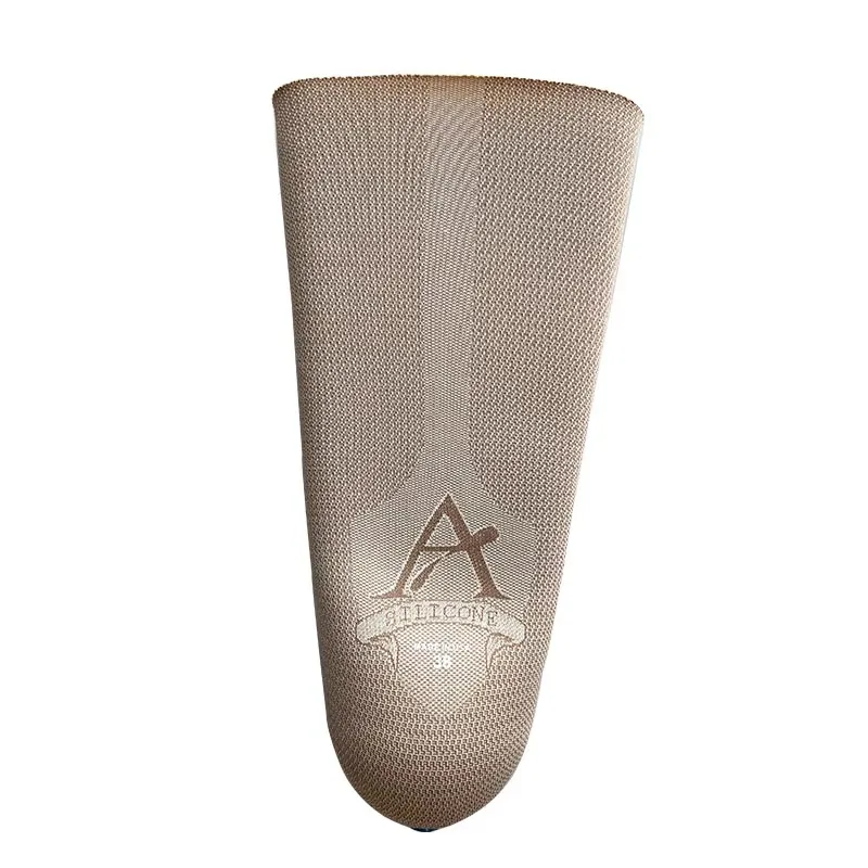 Comfort-Focused Fabric-Covered Silicone Prosthetic Leg Liner for Prosthetic Leg Socket Use
