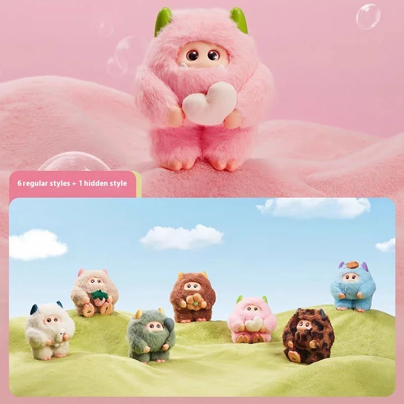 

Hot Velvet Monster Cotton Candy Dream Series Blind Box Cute Desktop Room Ornament Decorative Backpack Pendant Girl Birthday Gift