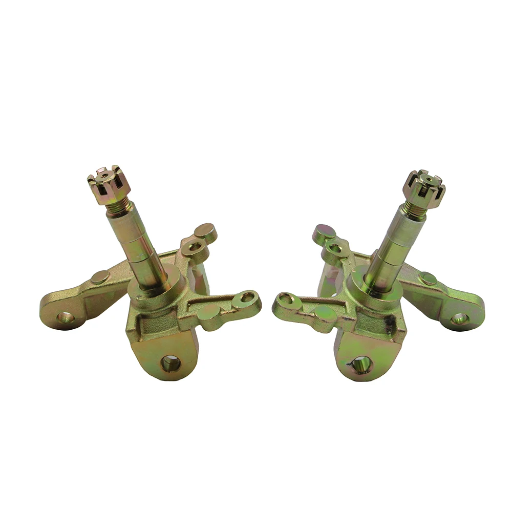 1Pair Front Steering Knuckle Spindle Fit 300cc ATV Quad Buggy Go Kart Four Wheeler Wheel Strut Knuckle Replacement Parts