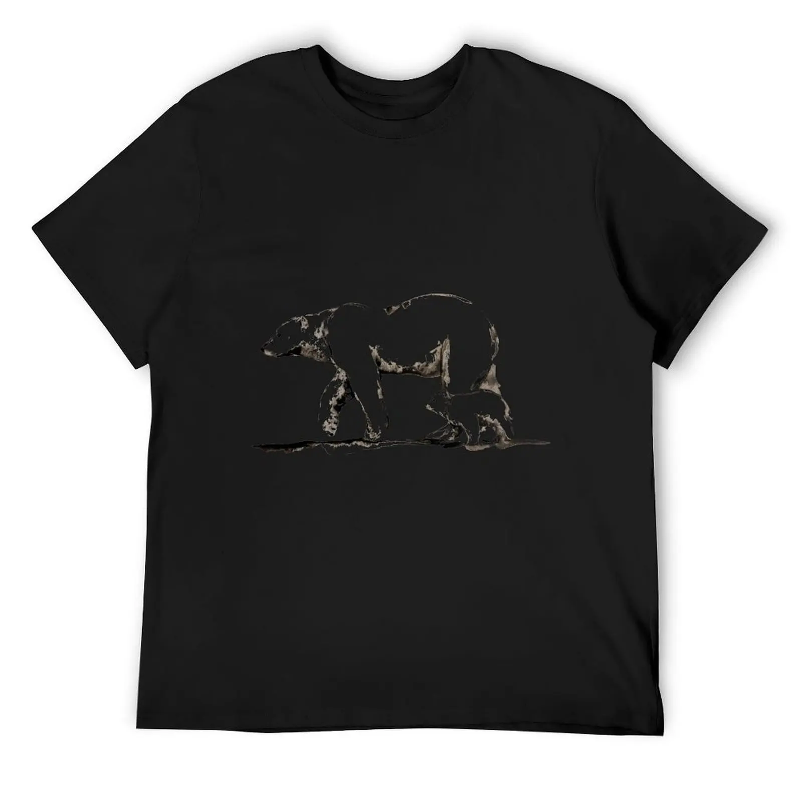 

Ink Beautiful Polar Bear with Cub Wildlife Design - Protect our Planet T-Shirt customs graphics men clothings