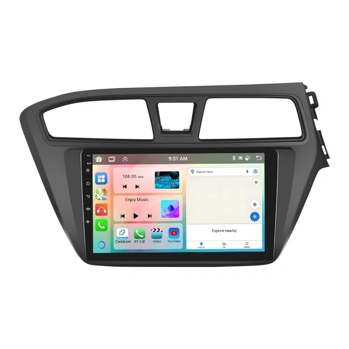 9 Inch Car Radio Carplay Android Auto for 2014-2017 Hyun dai I20 Rhd Right Hand Drive IPS Touch Screen Car Player