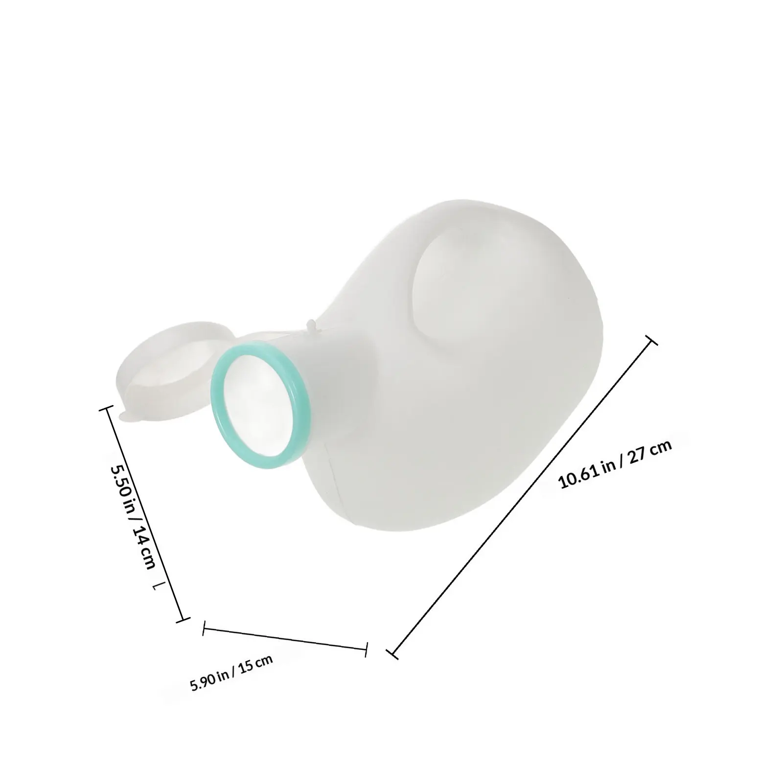 Men's Portable Urinal with Large Capacity, Spill-Proof Design, Easy-Grip Handle for Travel, Camping, Elderly Use