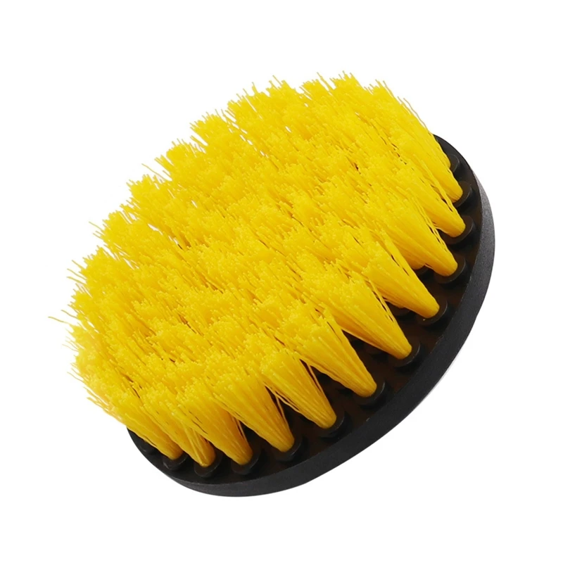 Electric Drill Brush Set Auto Tires Cleaning Tool Bathroom Kitchen Round Plastic Scrubber Brushes for Grout Carpet Floor