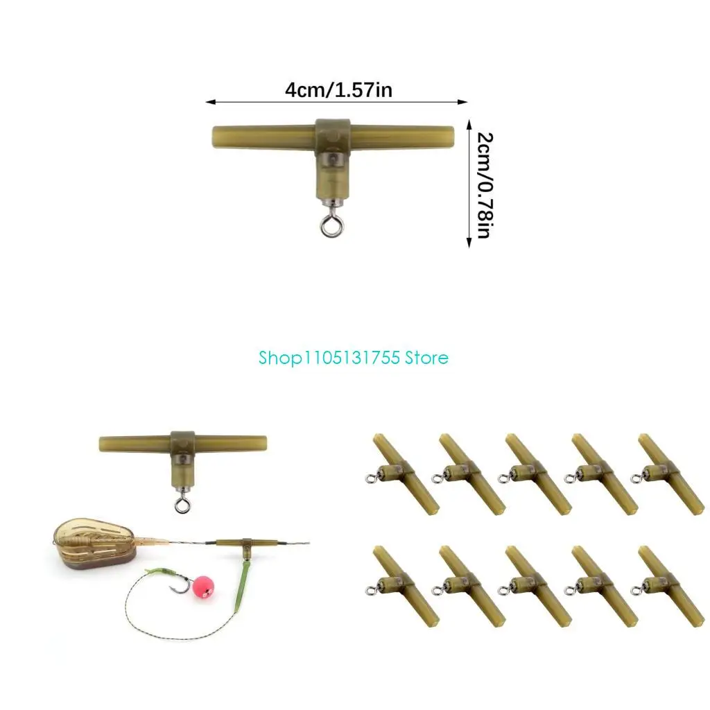 10 قطع التشابك يحرر الكارب الصيد الحفارات مجموعة الفولاذ المقاوم للصدأ هوك التغييرات السريعة موصل يعمل مع أنماط الطعوم تقريبا