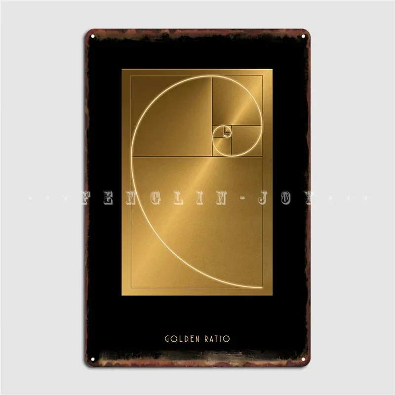 Sacred Golden Ratio Poster Metal Plaque Cinema Kitchen Cave Pub Designing Painting Décor Tin Sign Poster