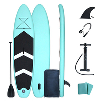 Hot 10.5ft Inflatable Stand Up Paddle Board Lightweight Surfboard with Sup Accessory Carry Bag Sup Board Longboard Wakeboard