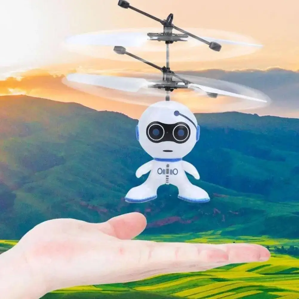 Gesture Sensing Drone Mini Luminous Suspension Flying UFO Smart Sensing Helicopter Children's Toy Boys Gift Remote Control Toy