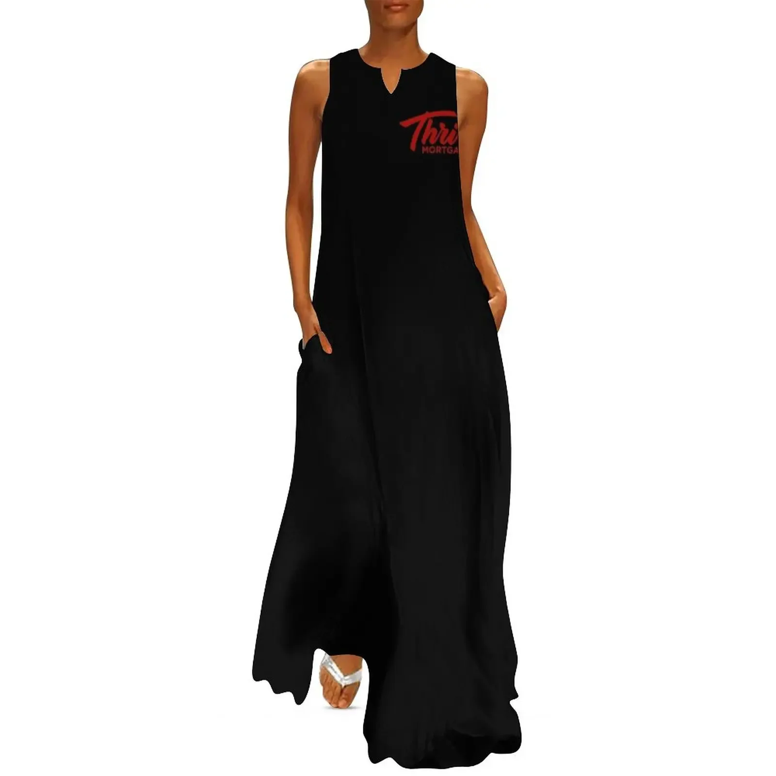 

Red Logo Long Dress Women's clothing Woman clothing Dress