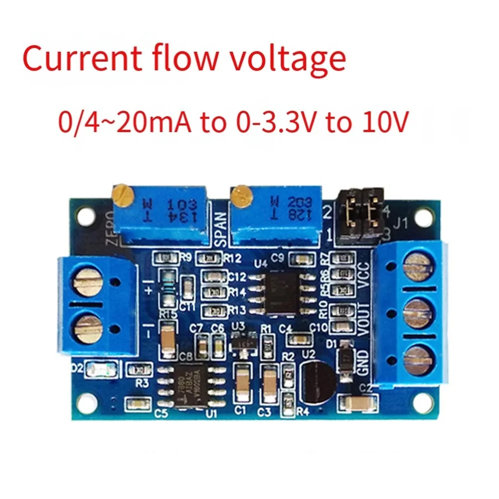 4-20mA To 0-10V Signal Converter XY-ITOV Current To Voltage Module Adjustable Calibration Current Voltage Conversion Board
