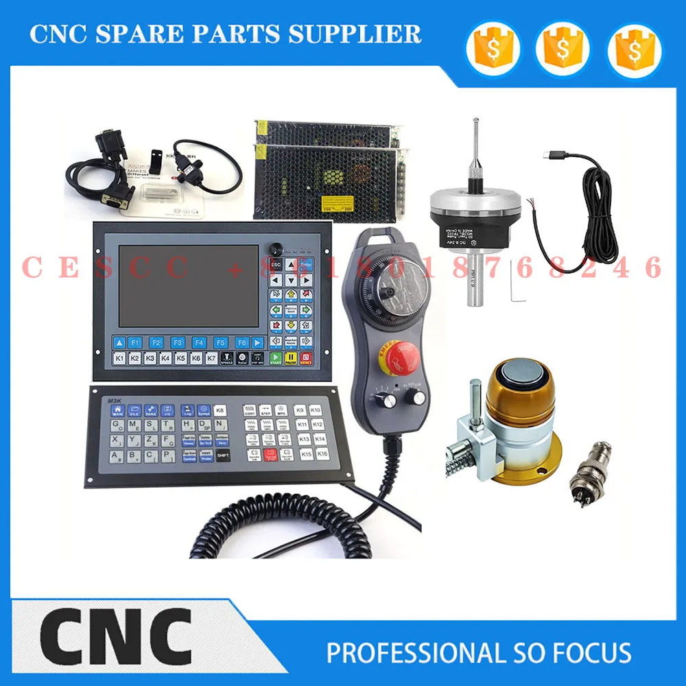 

5-axis offline CNC controller DDCS-EXPERT engraving machine control system ATC tool library handwheel guide rail 3D edge finder