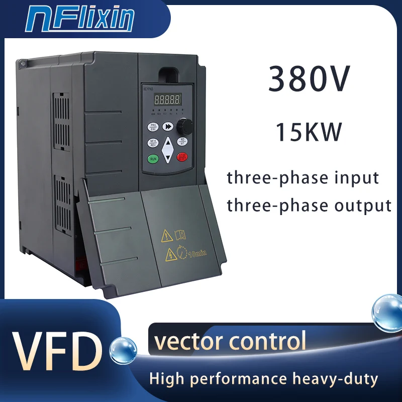 Frequency Inverter 15/18.5/22/30/37/45/55KW  Speed control Output 380V  Motor Drive VFD for Lathe 3 Phase Asynchronous Motor