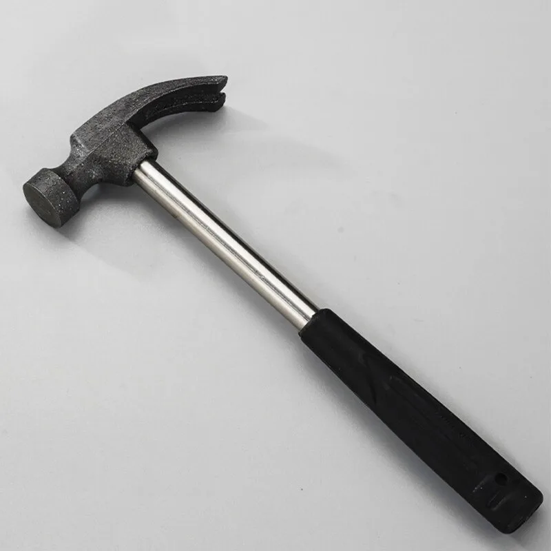 Iron Claw Hammer with Durable Wooden Handle - Small Hammer for Woodworking, Steel Construction, Nail Pulling Tool