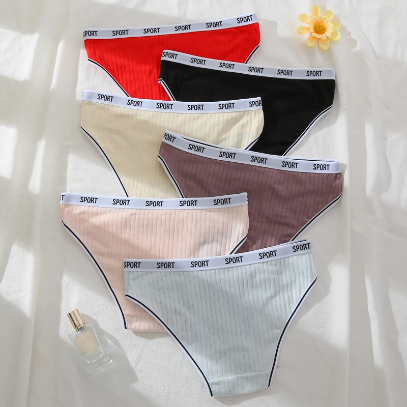 3PCS Plus Size Cotton Soft Sexy Women's Panties Home Comfort High Waist Breathable Women's Underwear Seamless Female Lingerie