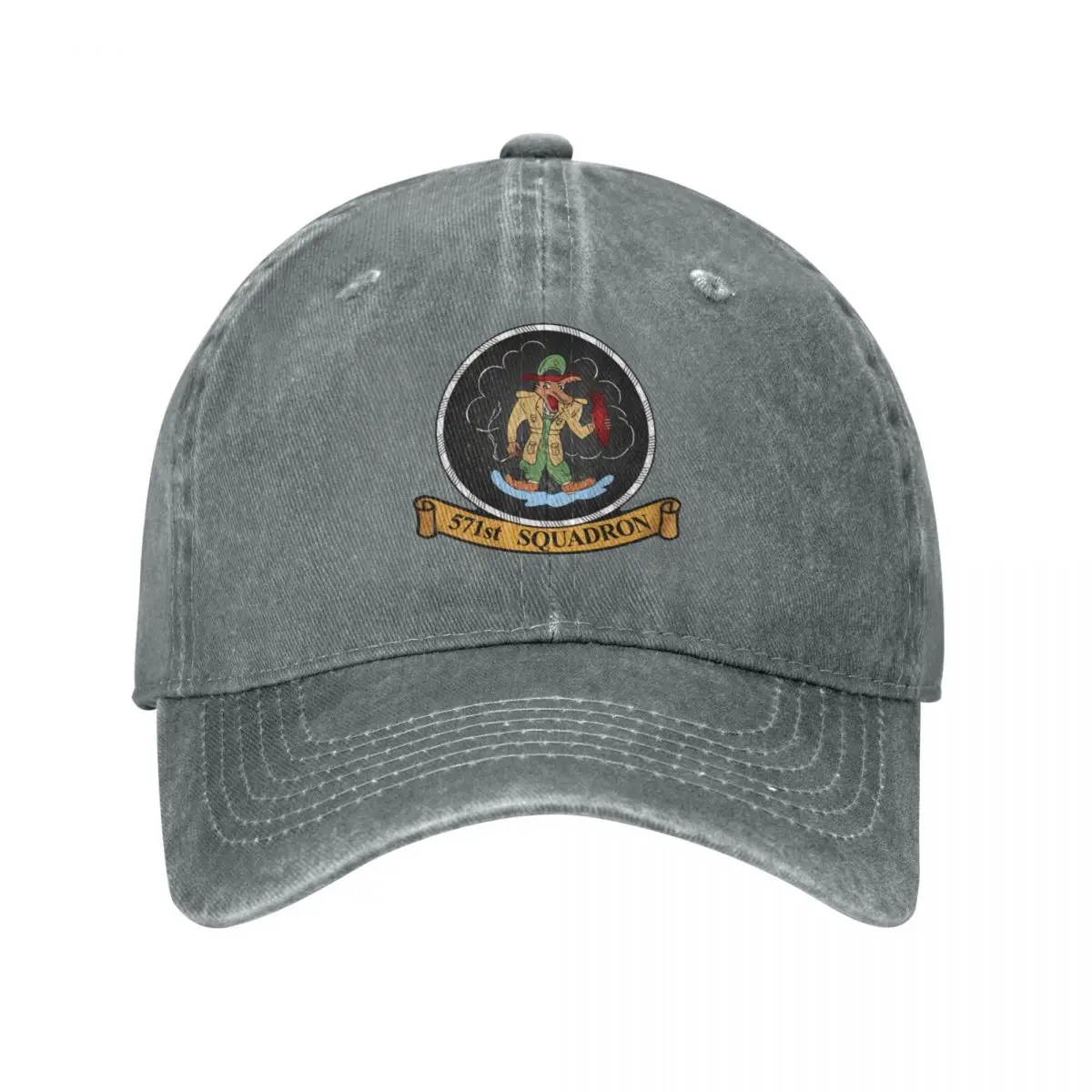 

571st Squadron Emblem Cap Cowboy Hat rave icon Fashion beach designer hat women's beach hat Men's
