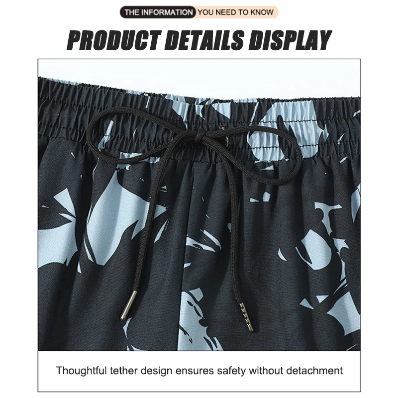 2 Layer Men Swimming Pants Men Flat Pentangle Swimsuit Professional Beach Adult Swimming Gear