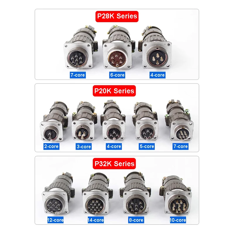 Aviation Plug and Socket P20K P28K P32K P20K2Q/3Q/6Q/9Q/11Q P28K4Q/9Q/11Q P32K2Q/4Q/10Q/12Q