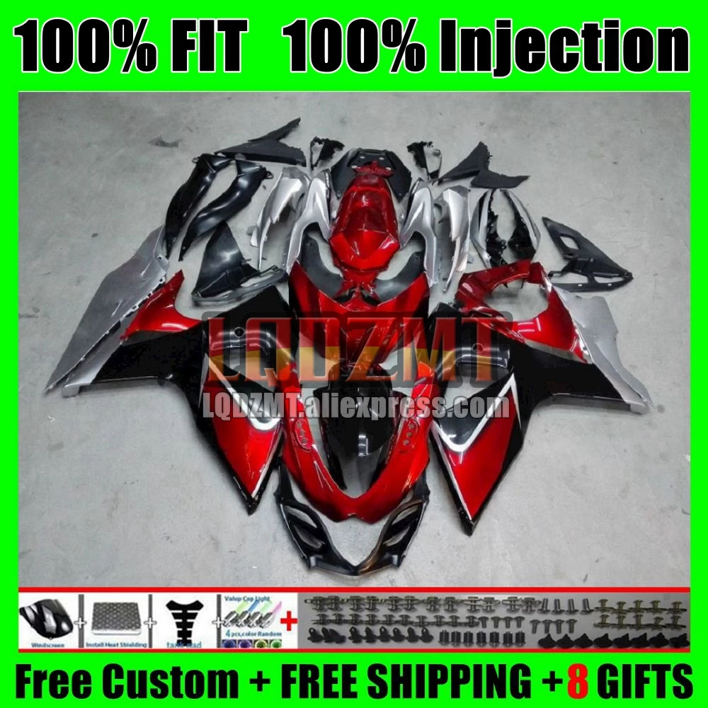 K9 For SUZUKI GSXR1000 Dark red GSXR 1000 09 10 11 12 13 15 16 15No.2 GSXR-1000 2009 2010 2011 2012 2013 2015 2016 Fairing