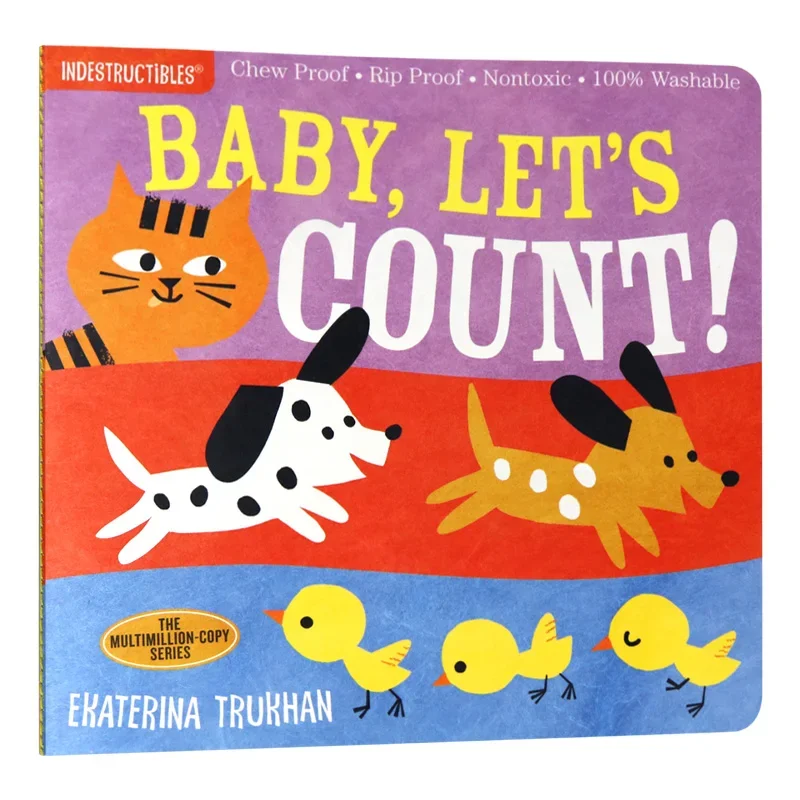 Indestructibles Baby Let's Count, Baby Children's books aged 1 2 3, English picture book 9781523506224