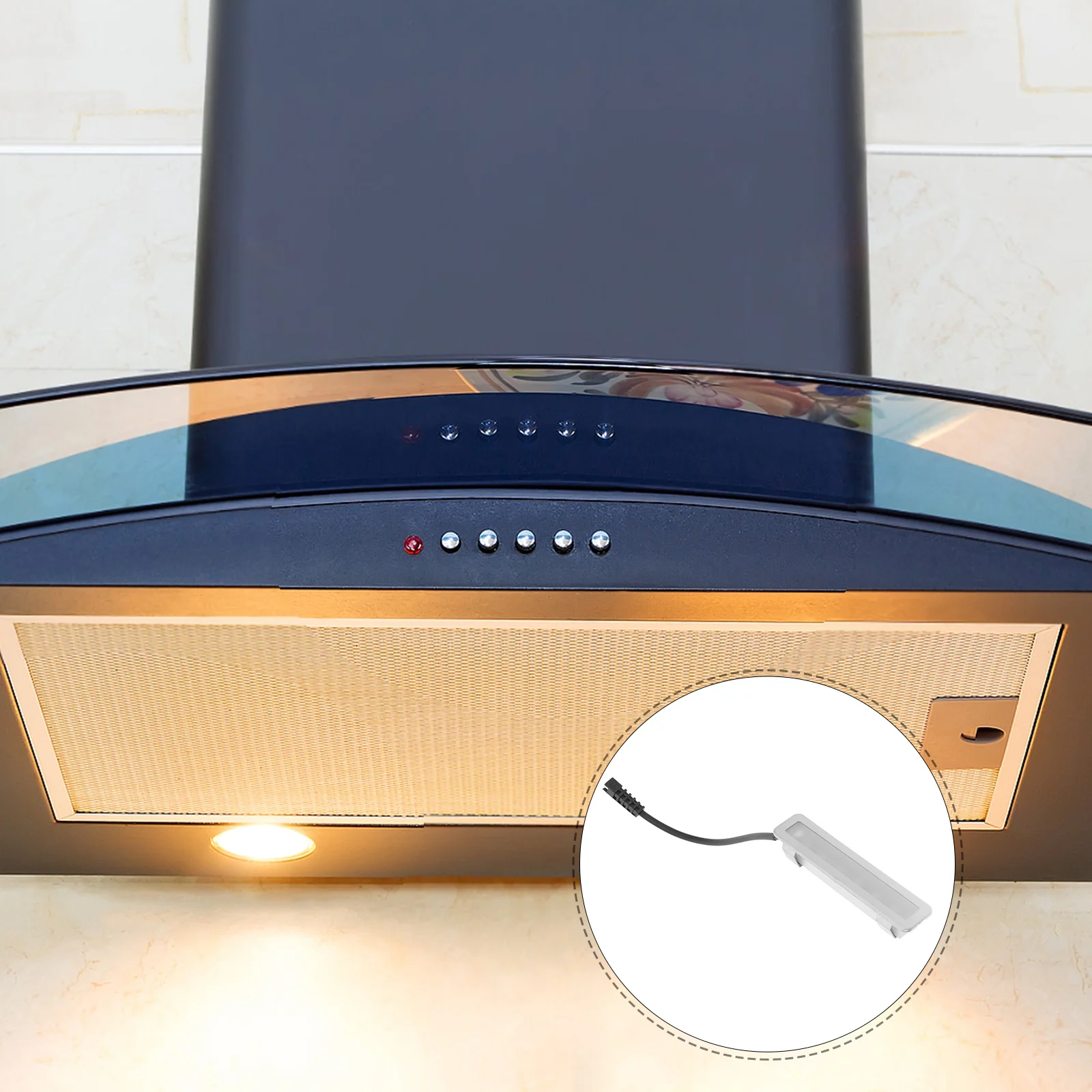 

Led Range Hood Light Bulb Bright Illumination Durable Glass Plastic For Kitchen Stove Hood Replacement Parts Long Lasting