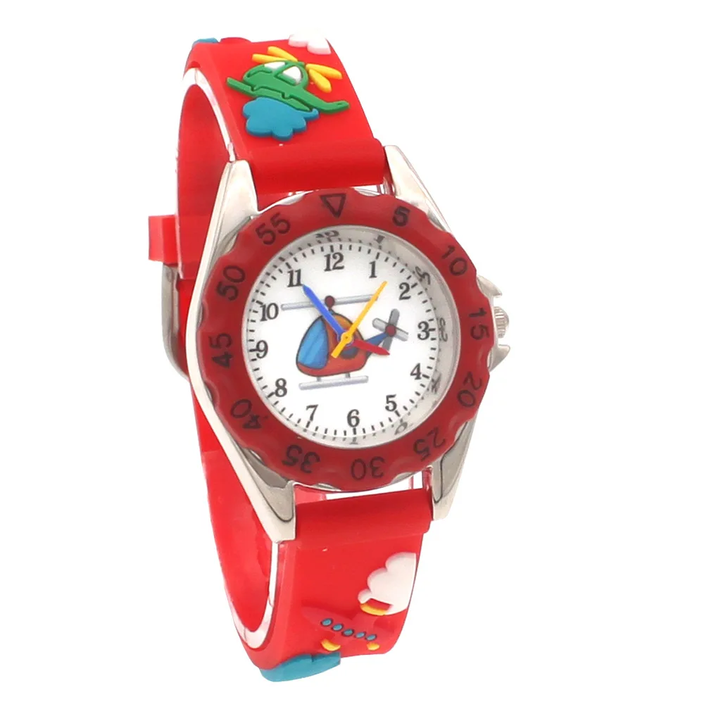 Montre à quartz avec bracelet en silicone pour enfants, montre-bracelet numérique, cadeaux pour enfants, étudiants, garçons, filles, dessin animé, mode