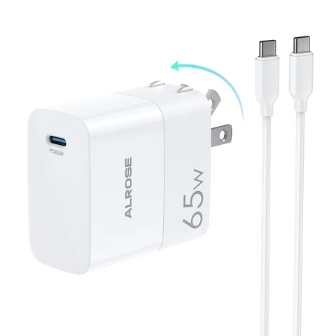 Mac Book Air Charger, 65W USB C Charger GaN Fast Compact Foldable Adapter for Mac Book Pro/Air, Galaxy S21/S10, smartphone