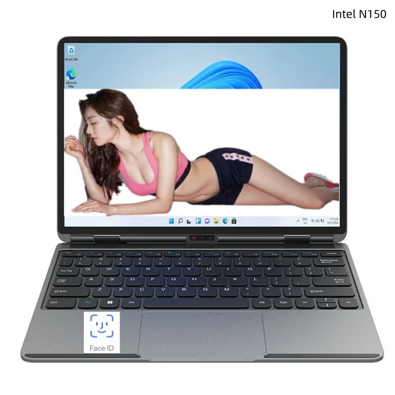 HL130 시리즈 13인치 미니 카본 파이버 노트북 컴퓨터 인텔 N150 쿼드코어 옵션 16G 32G RAM 1TB 2TB M.2 SSD