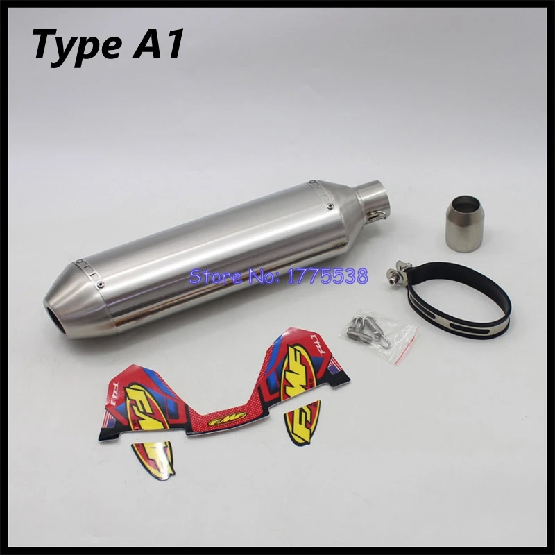 51mm Universal Motorcycle FMF Exhaust Muffler Escape Moto for Yamaha TTR 250 for KTM 450 WR450 RC390 R3 Tamx Xmax for Husqvarna