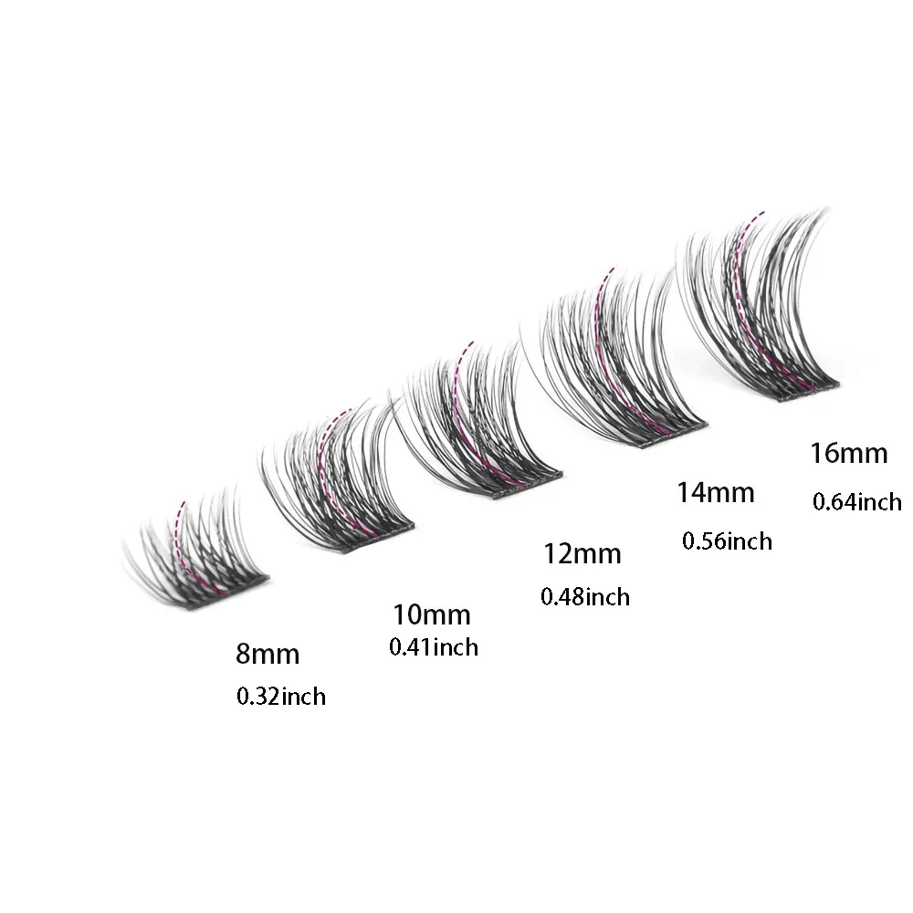 DIY Lash Clusters Extension Kit 110 Clusters  Bond Individual Lashes Kit Cluster Lashes Wispy D Curling False Eyelash Clusters