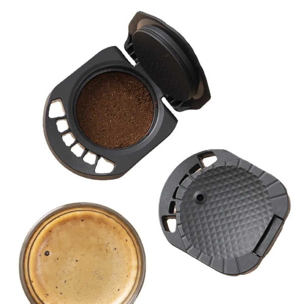 

Portable Reusable Capsule Adapter Refill Black Coffee Powder Tray Capsule Convert for Genio S/Piccolo XS For Dolce Gusto Coffee