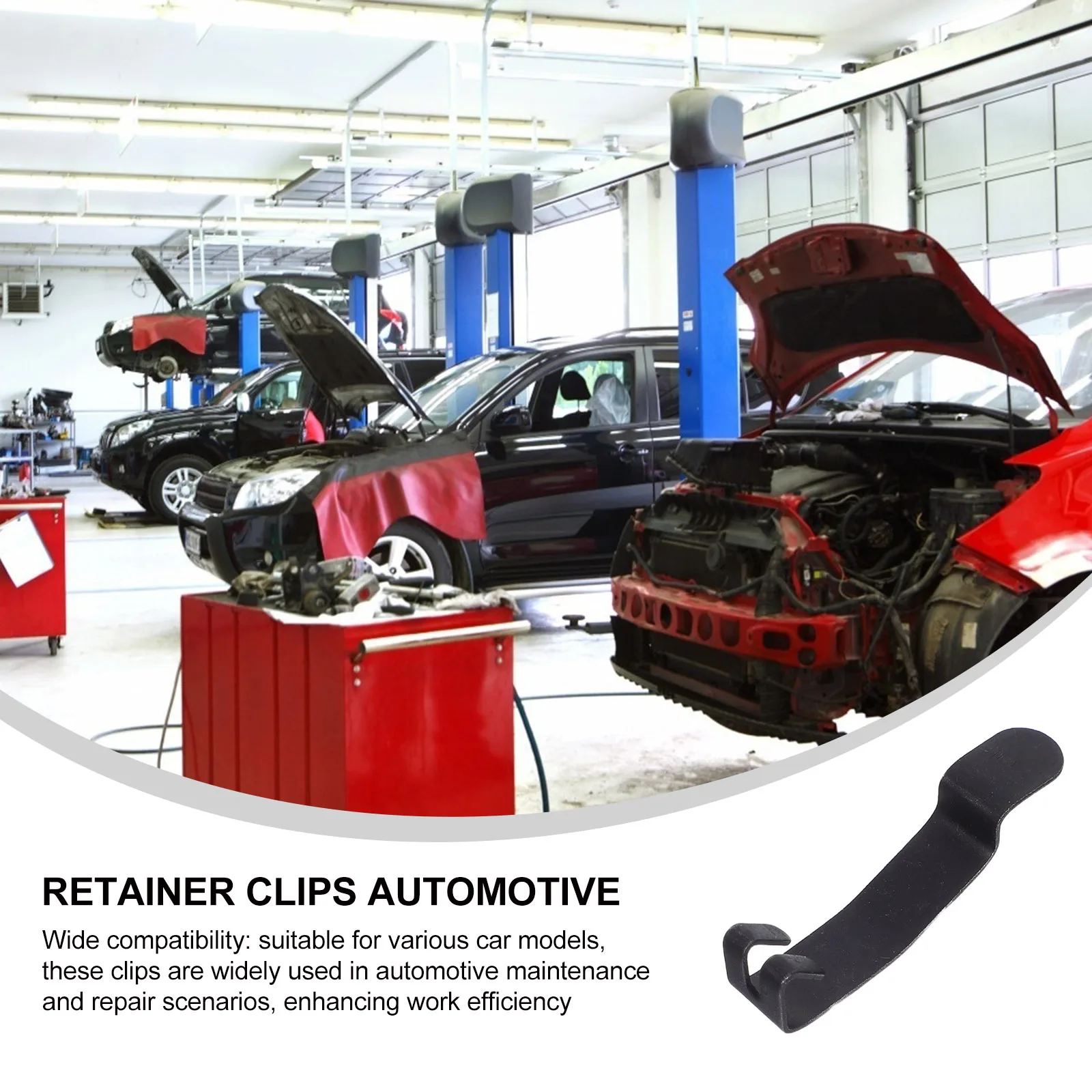 

12Pcs Car Air Filter Housing Clips Universal Metal Clamp Retainer Fasteners Elastic Design for Filter Box Cover