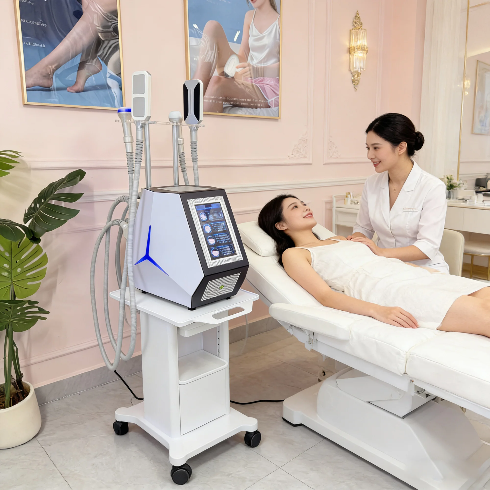 

Hot Cold Hammer Facial Beauty Machine Salon Skin Care Bio Equipment Microcurrent Technology Wholesale for Body Slim-Cryo-Machine