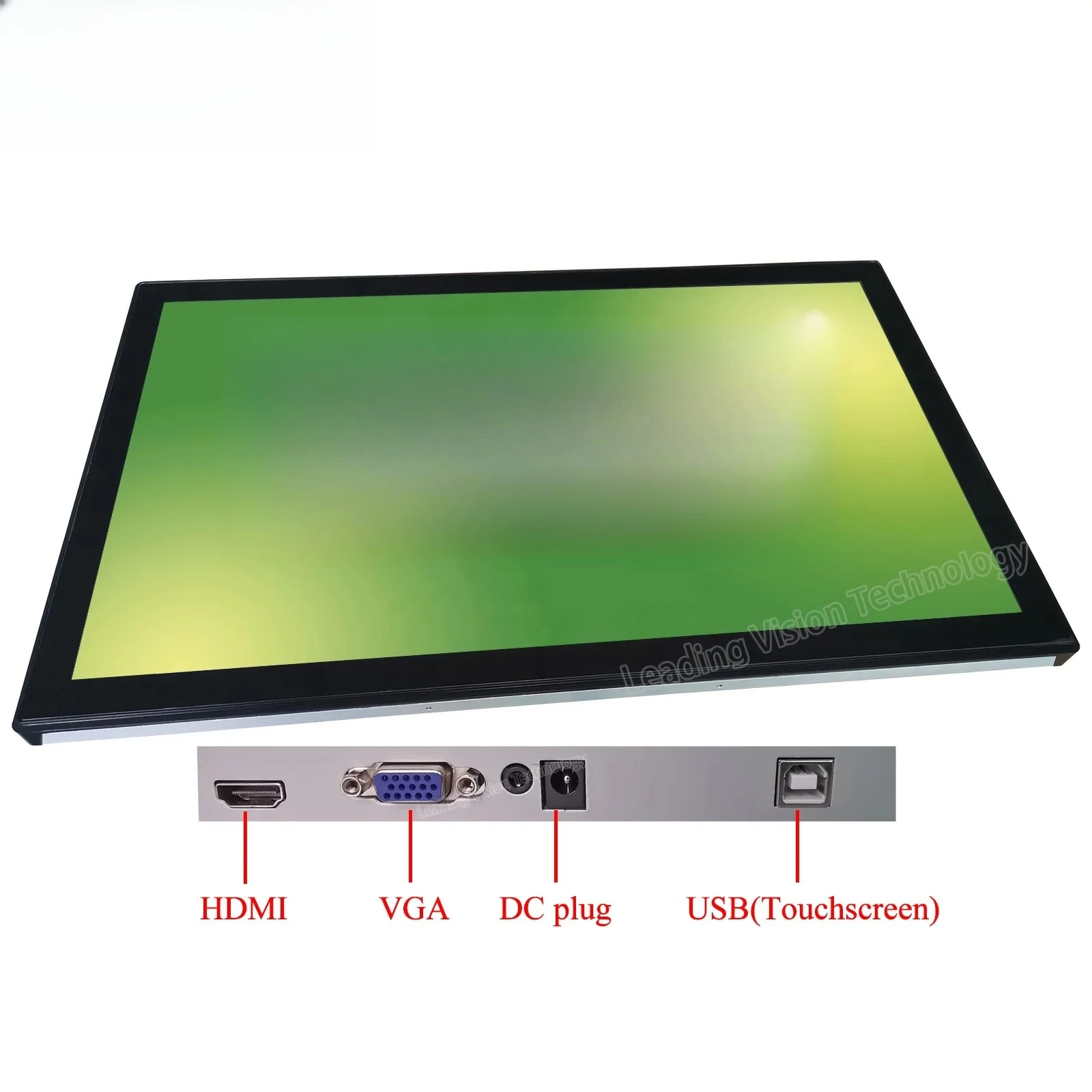 Touch Screen Monitors Industrial Touch Mon-itor Flat Touchscreen Mon-itor 15 15.6 17 18.5 19 21.5 23.8 23.6 27 32 43 Inch