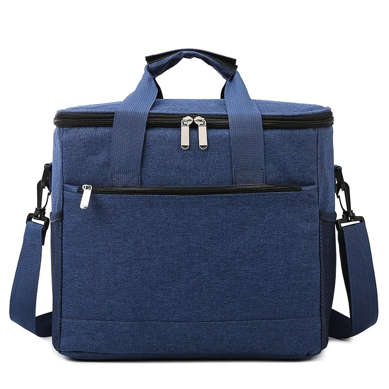 33L picnic bag Single shoulder crossbody outdoor waterproof lunch bag thickened aluminum film thermal insulation bag