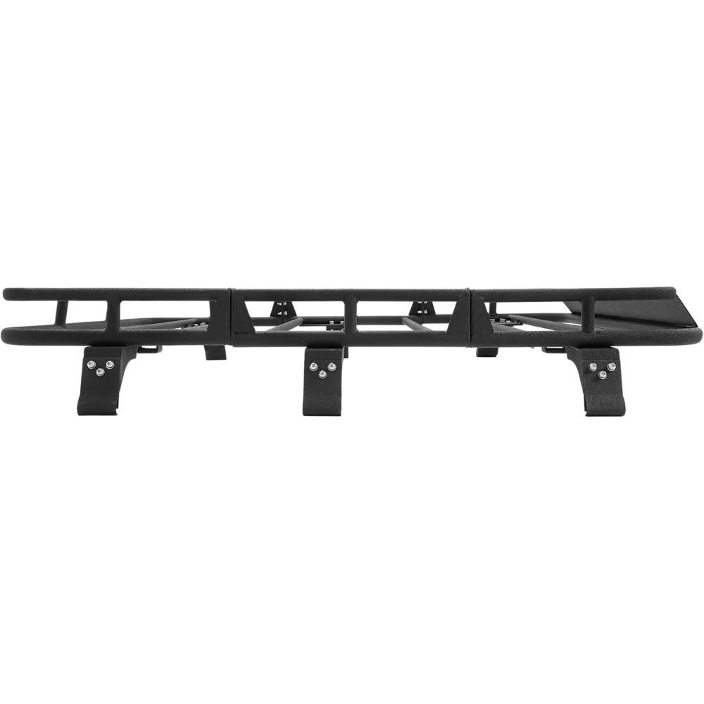 Cesta de carga para techo compatible con Jeep Cherokee XJ 1984-2001, portaequipajes para techo, portaequipajes de 140 libras, acero negro