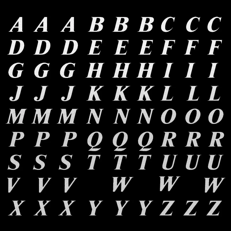 N526# Alphabet Letter Caps lower, mixed Vinyl Decal A to Z A - Z Stickers Craft DIY 2*3cm