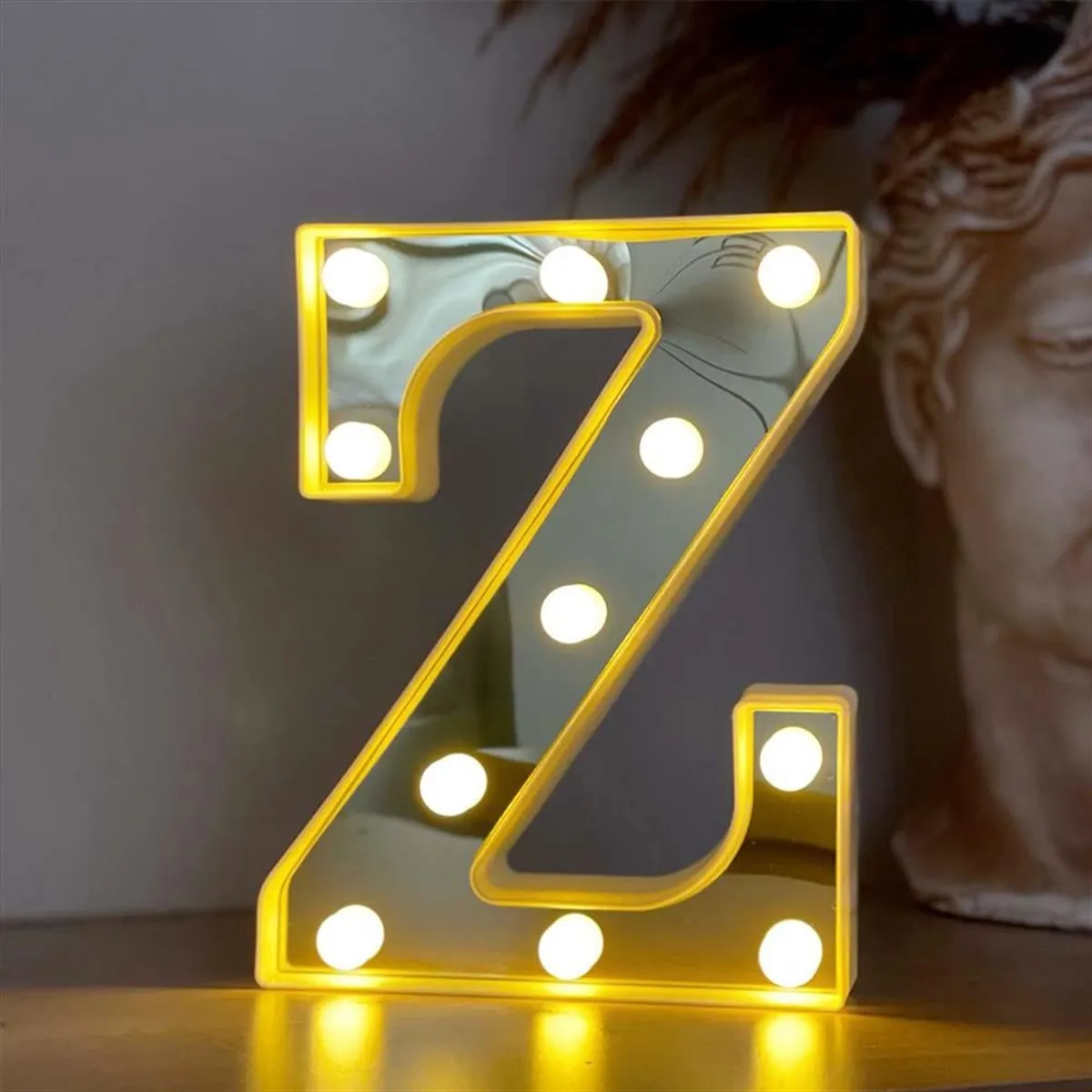 Decorative Led Illuminated 3d Letter Z Big Size Organization Birthday, Marriage Proposal, Celebration