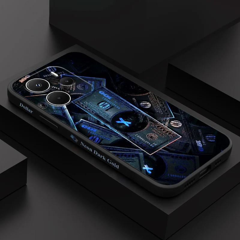 

Dark Realm Money Phone Case For Xiaomi Redmi Note 14 13 12 12S 11 11S 10 10S 15 15C 14C Pro Plus 4G 5G Liquid Silicone Cover